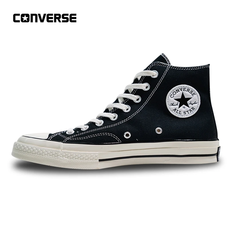 

Converse All Star Men And Women's Sneakers Skateboarding Canvas Shoes1970s High Classic 162050C Black 35-44