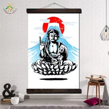 Будда в Японском Стиле Wall Art Отпечатки На Холсте Живопись Свиток Живопись Висит Плакат Лучший!