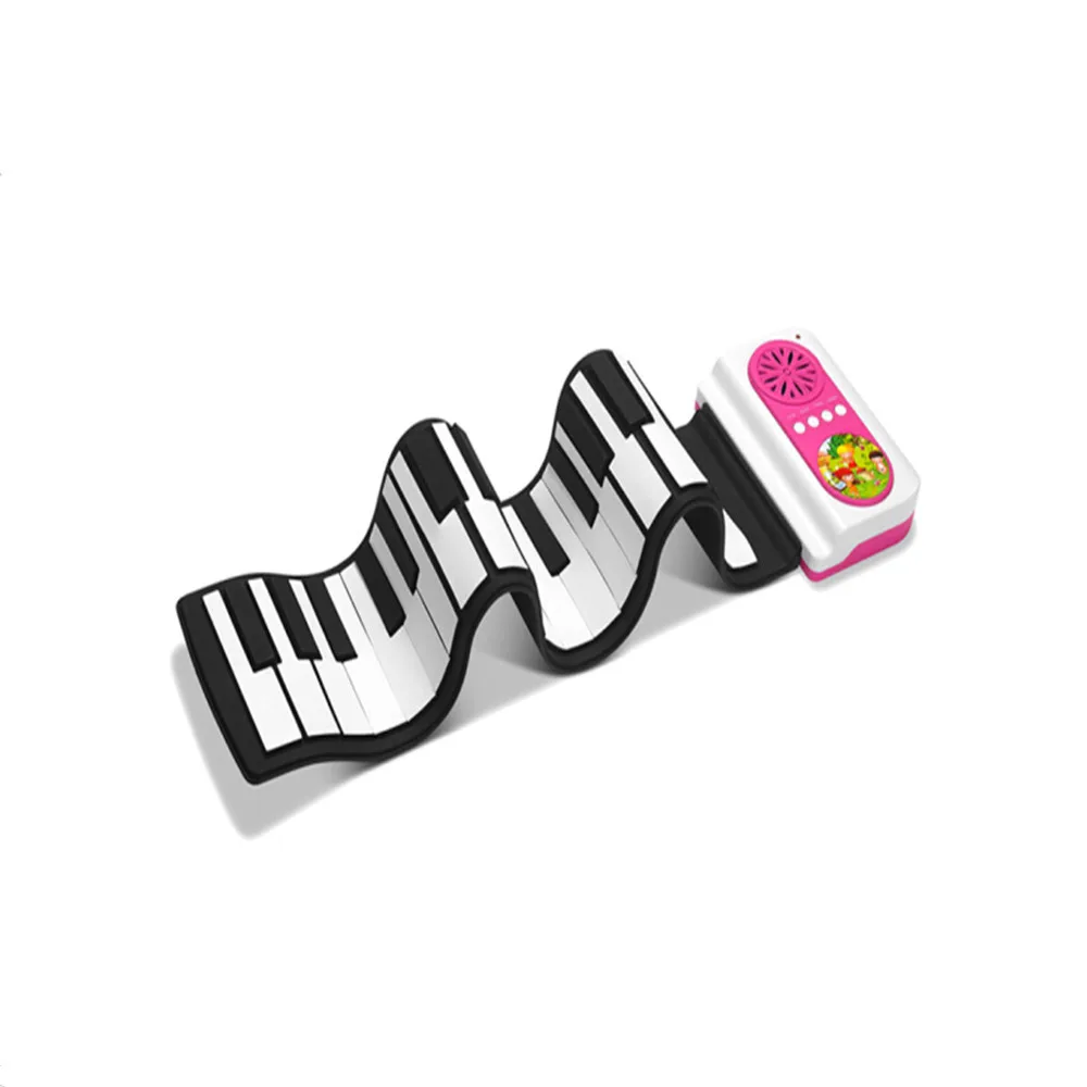 

Professional 49 Keys Silicon Flexible Hand Roll Up Piano Portable Electronic Keyboard Organ Musical Instrument Gift for Children