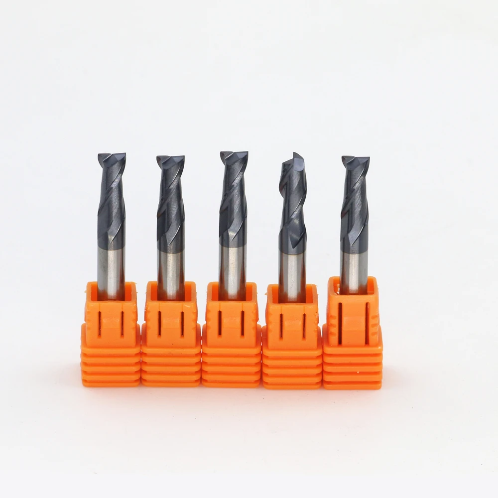 

Free shipping 5/box New 2 Flute Head:6mm Tungsten steel CNC milling Carbide End mills Highest cutting hardness: 45HRC2F6*6*15*50
