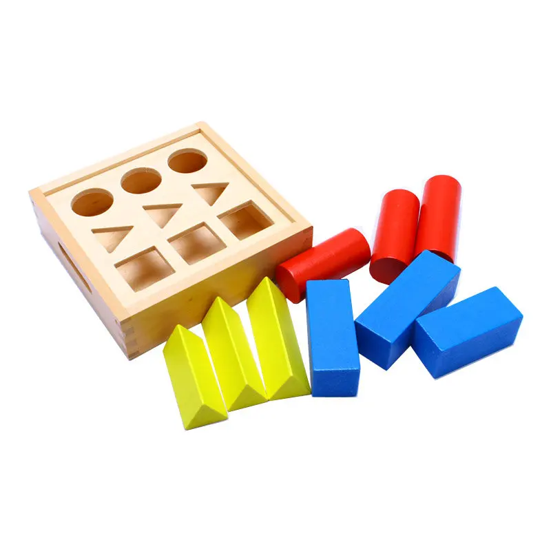 Wooden Montessori Toys Baby Geometry Small Ladder Educational Early