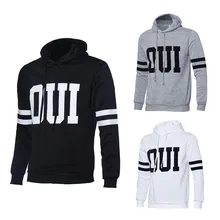 2016 neue Mode Für Männer Herbst Winter Langarm Mit Kapuze Sweatshirt Top Brief Drucken Lose Beiläufige Pullover Bluse Jacke Plus größe
