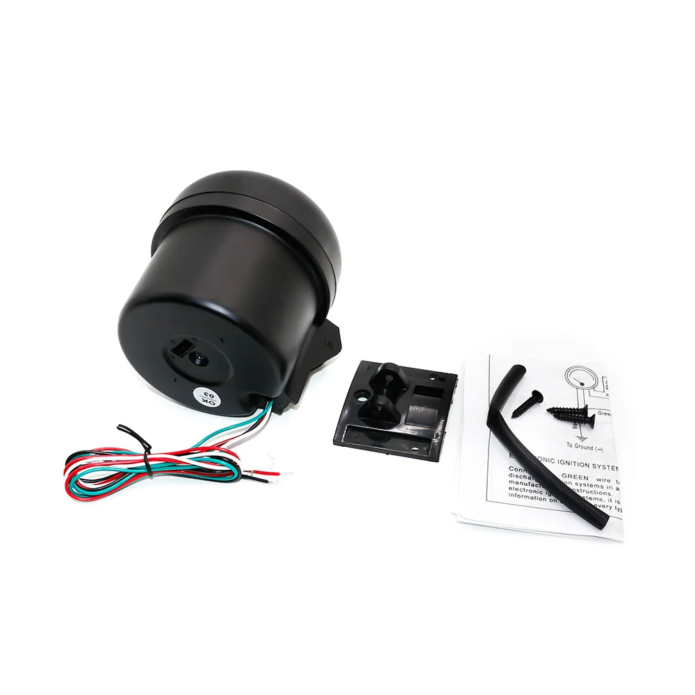 Тахометр 3 3/4 &quotчерный цвет 0 8000 rpm датчик с Интер сдвиг голубой Led автомобилей метр