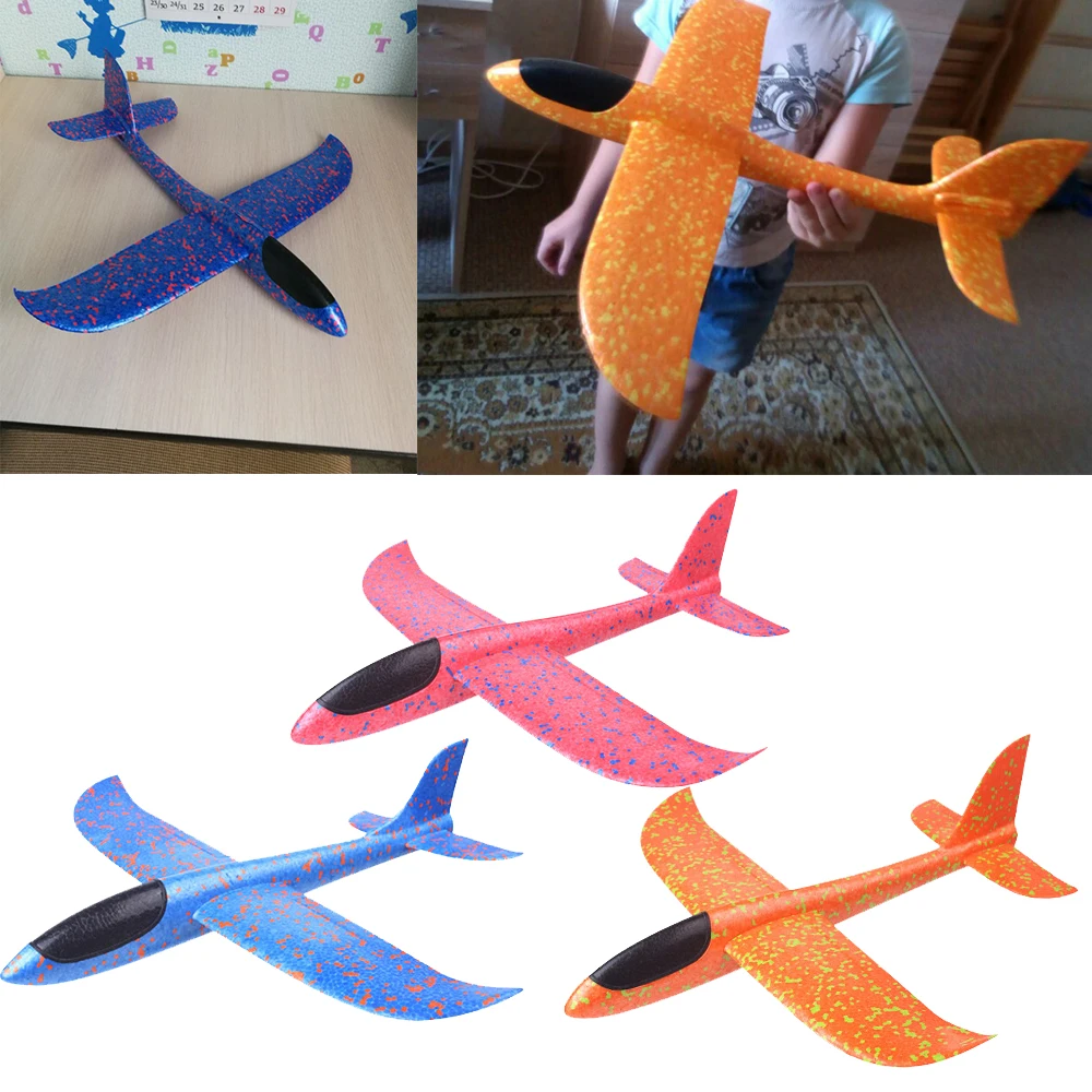 

Foam Hand Throw Airplane Toys 44x48cm Outdoor Launch Glider Plane Kids Outdoor Toys Hot Sale Interesting Gift Toys For Children