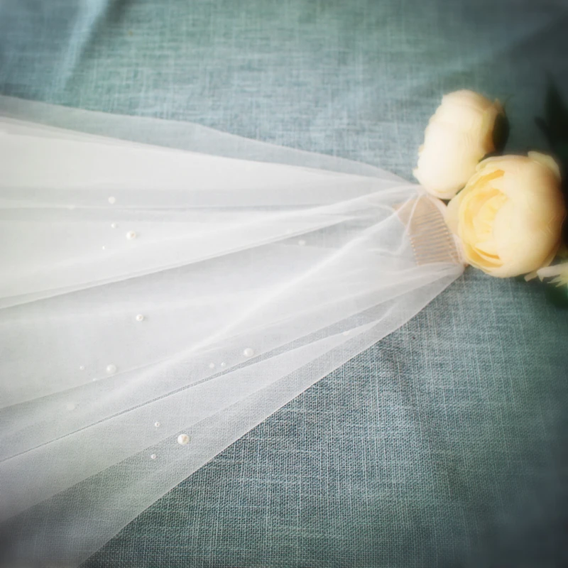 Модные белоснежные свадебные вуали двух слоев Фата невесты женские свадебные тюль вуаль с волос расчески в высокое качество