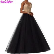 Платье на бретелях для выпускного вечера с золотыми бисером, длинное вечернее платье из тюля, вечерние платья для женщин, vestidos elegantes