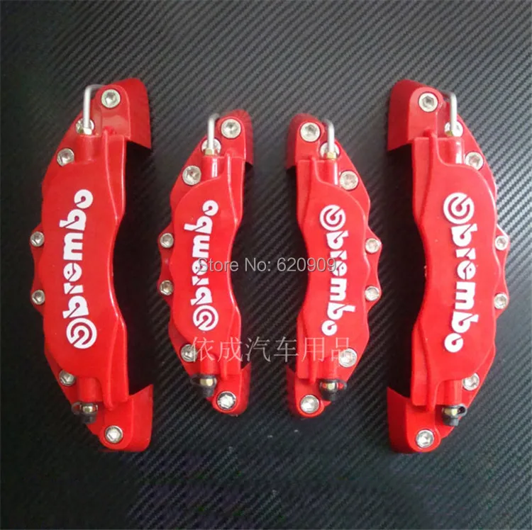 Красный цвет Brembo тормоза 4 шт./лот авто ABS + 3D для дисков с универсальный комплект |