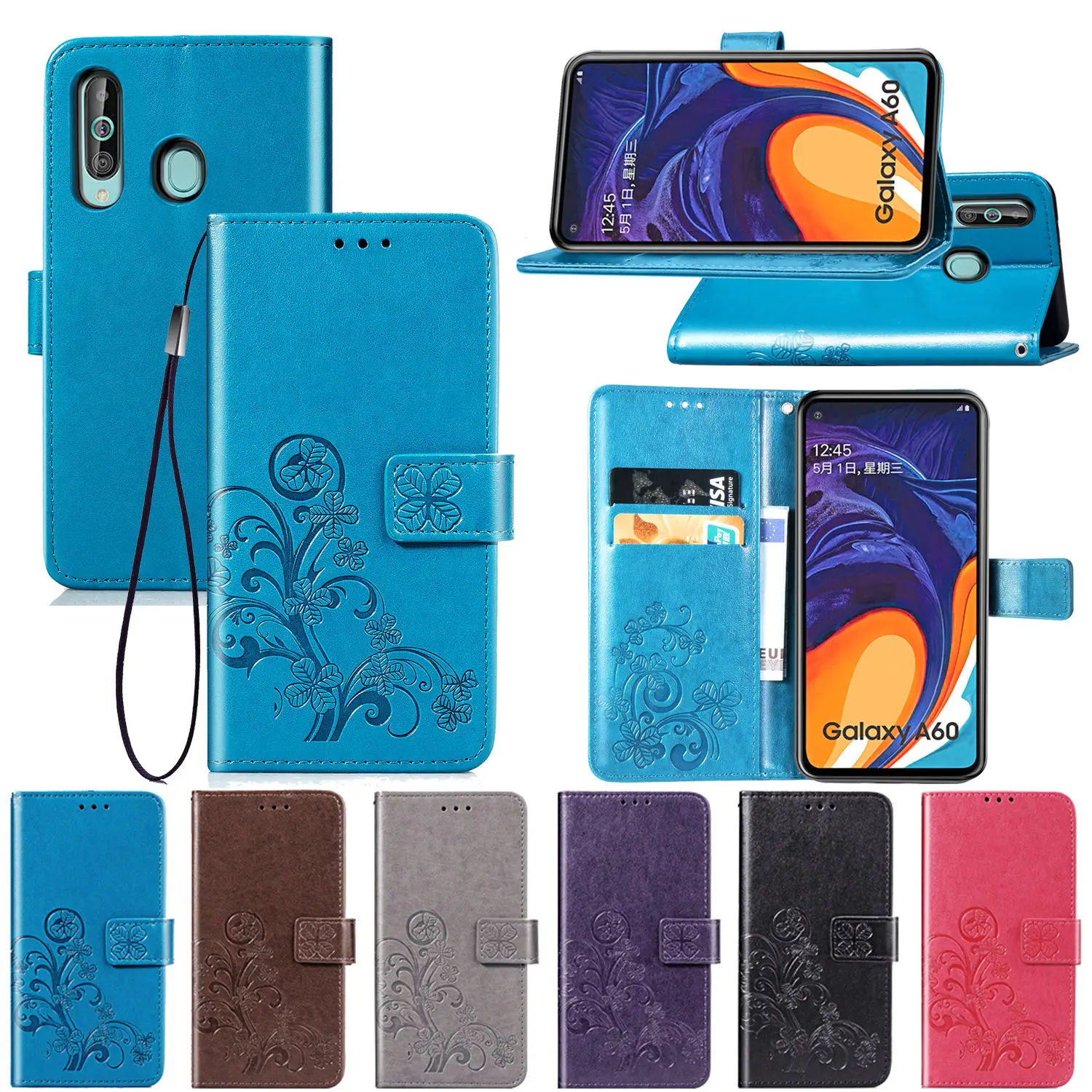 Для samsung Galaxy A10 A30 A40 A50 A70 A80 A90 A2 основной каркас чехол-бумажник для мобильного Сумка