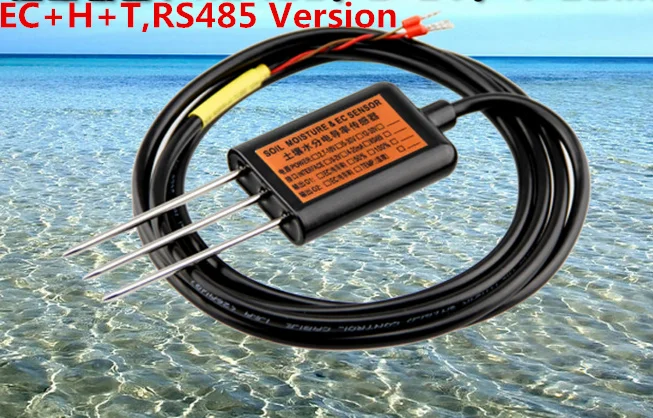 

Soil Electrical Conductivity,Soil Moisture,Soil Temperature,three in one Sensor EC+H+T,RS485 MEC10 Soil Conductivity Sensors
