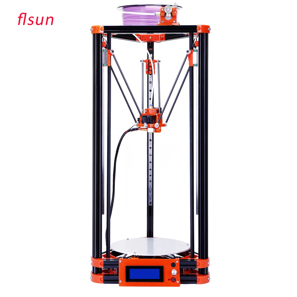 Kit d'imprimante 3D Canada - 2017 New Diy Mini 3D Printer Kits Kossel Delta Printer 3D With HeateD BeD AnD Switch