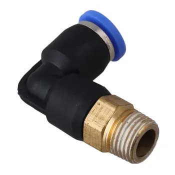 

15pcs 4mm Thread 1/8" BSPT Pneumatic Jointer Quick Connector Elbow Fitting