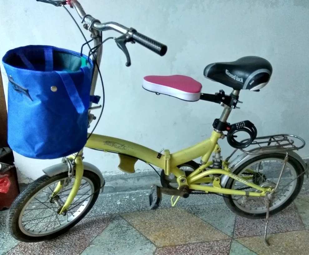 foldable bike with child seat