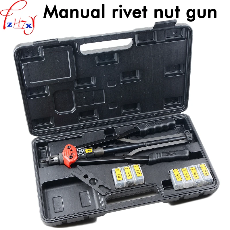 BT604 Hand Riveting Nut Gun M3-M12Hand Riveter Pull Rivet Automatic Back Tools With Stroke Scale 1PC | Инструменты