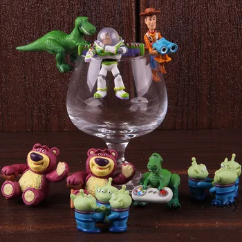 

Toy Story Figure Buzz lightyear Woody Dinosaur lotso Bear Action Collectible Model Toy For Kids Children Gift 8pcs/set