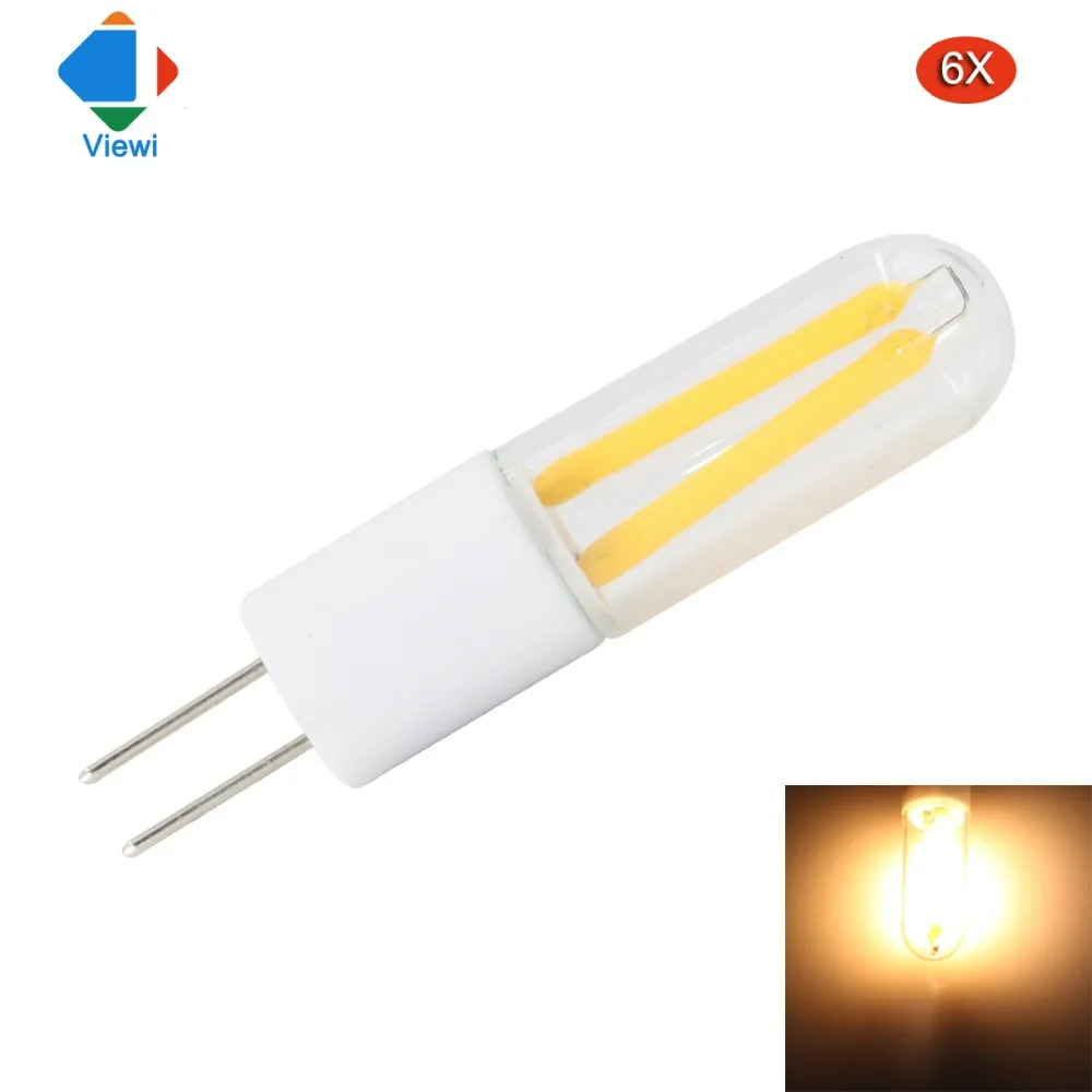 

6pcs lampara led bulb light mini G4 12 V volt ceramics filament lamp 1.5W Ac Dc 12v energy saving lights for home high quality