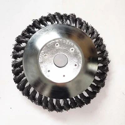 

Landscaping Rotating Weed Brush Joint Knot Wire Wheel Brush Disc Electric Tool Machine Parts 8 Inch