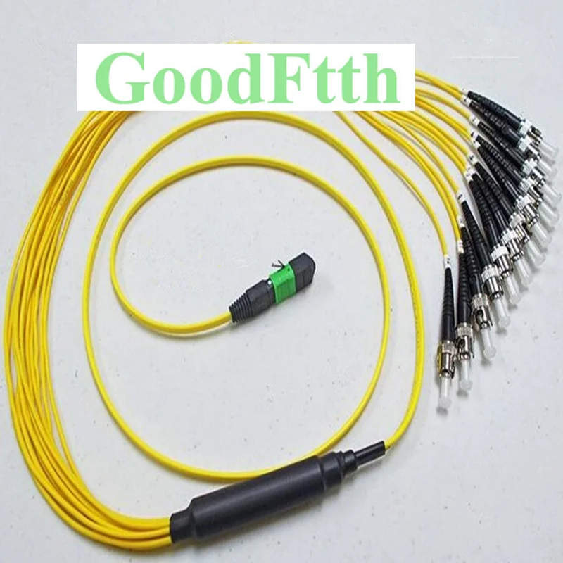 

Fiber Optic Patch Cord MPO-ST ST/UPC-MPO/APC SM 12 cores 3mm GoodFtth 1-15m