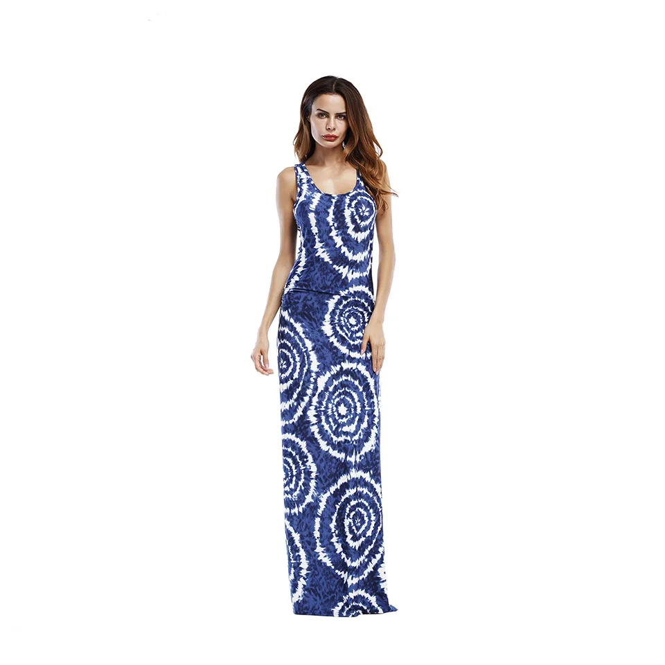 Long Dress Flower Print Strap Off Shoulder Belt Side Split Backless 2018 Summer New Hippie Sexy Maxi Dresses