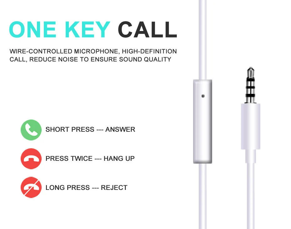 KHP Stereo In-Ear Earphone For Phone 3.5mm Wired Headphone Hedset Game Earphone Hedset With Mic Earbuds Smartphone Earphones (14)