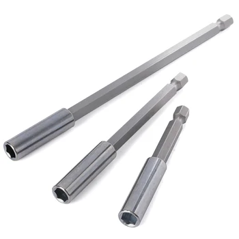 

3pcs Magnetic Bit Holder Extensions 75 100 150mm Change 1/4 inch Hex Shank