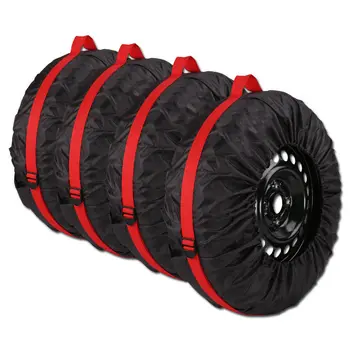 

New 4Pcs Spare Tire Cover Case Polyester Winter and Summer Car Tire Storage Bags Auto Tyre Accessories Vehicle Wheel Protector