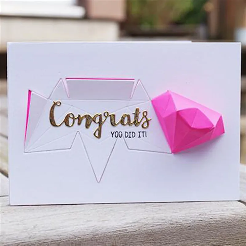 

Eastshape Metal Cutting Dies Scrapbooking for Card Making DIY Embossing Cuts New Craft 3D Diamond Template Dies 2019 New Arrival