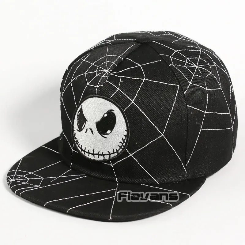 

The Nightmare Before Christmas Cotton Adjustable Hat Baseball Snapback Caps Hip Hop Hats Boys Girl Adult Cosplay Gift