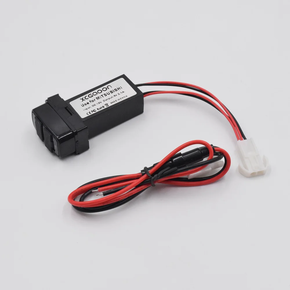 XCGaoon Специальный 5V 2.1A 2 USB разъем для автомобильного зарядного устройства MITSUBISHI DC