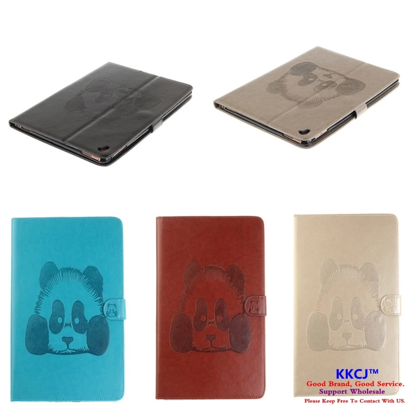 

TX For iPad Pro 9.7 inch Folio Drop Resistance Panda Print PU Leather Kids Case for New Apple iPad Pro 9.7 Cover with Card Slots