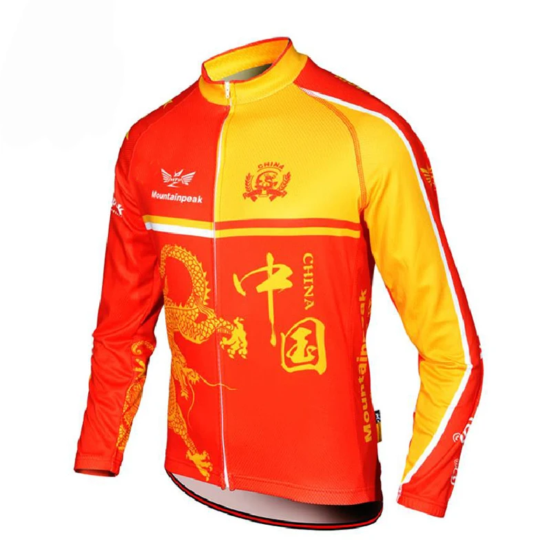 Mountainpeak для верховой езды с длинными рукавами трикотажные изделия дышащая быстросохнущая велосипедная куртка Китайская одежда для мужчин