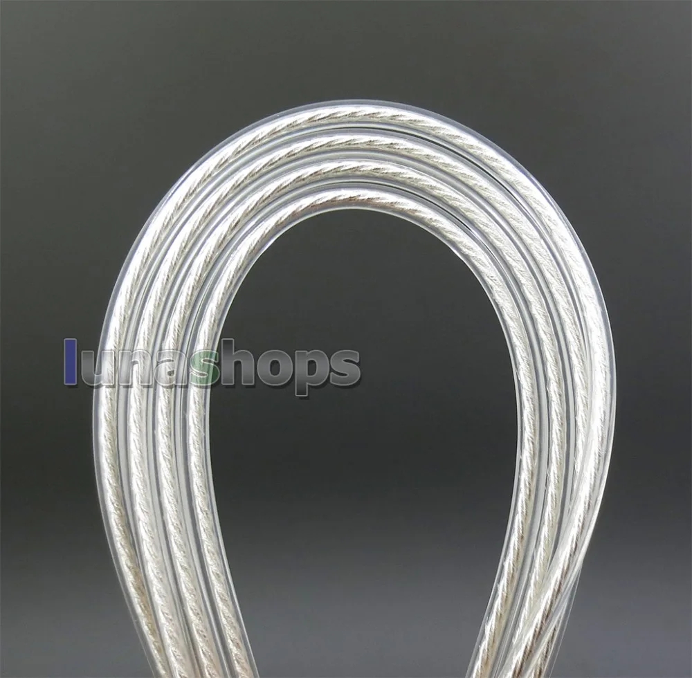 LN006058 1 2m 2m 3m 3 5mm To 2 5mm OCC Silver Plated Earphone Cable For Headphone Headphone On ear