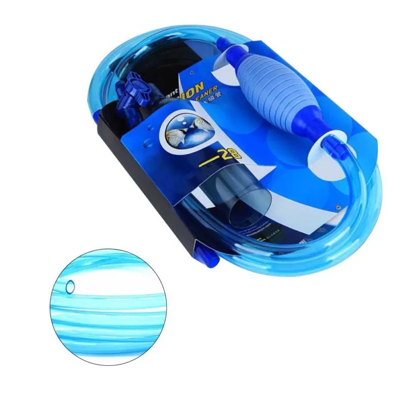 Aquarium Gravel Vacuum Cleaner Tool Siphon Fish Tank Washing Sand Changing Water Semi-automatic Filter Aquario Aquarium Cleaner