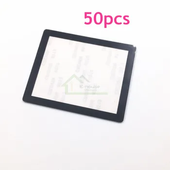 

50pcs LCD Screen Len Plastic Cover Protector with Adhesive Tape Replacement for NDS Game Console