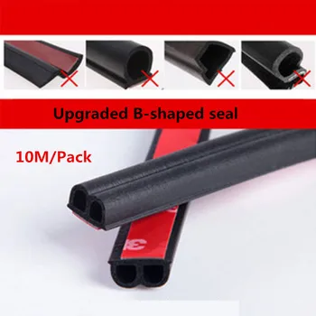 

1.3CM*10M B Pillar Type Car Sealing Strip Noise Insulation Car Door Seal Strips Dustproof Auto Rubber Seals Stickers Car Styling