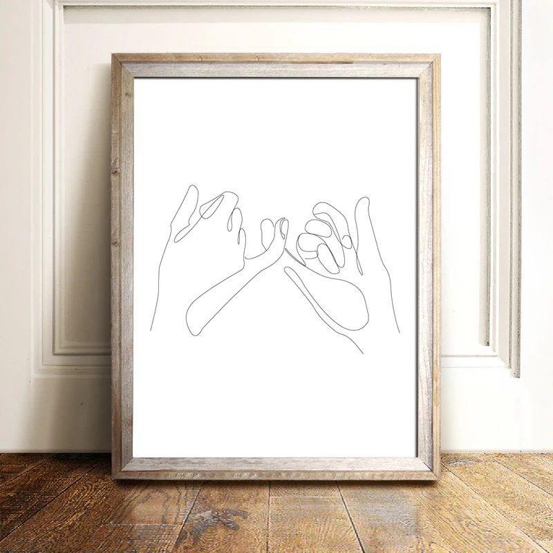 Pinky Swear Wall Art Print