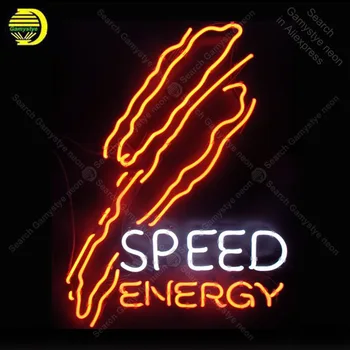 Speed Energy NEON SIGN REAL GLASS Tubes BEER BAR PUB Sign LIGHT SIGN Business STORE DISPLAY ADVERTISING LIGHTS lamp for sale