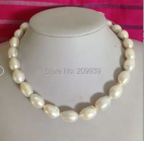

huij 001008 16-17mm natural Australian south sea white pearl necklace