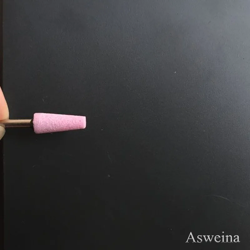 1 шт. розовый керамический камень заусенцев ногтей сверла 3/3" резак для маникюра профессиональные комплектующие для электродрели инструменты для ногтей