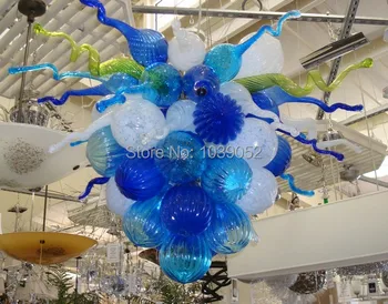 

Premium European Sitting Room Mini Staircase Blown Glass Chandelier For Sale