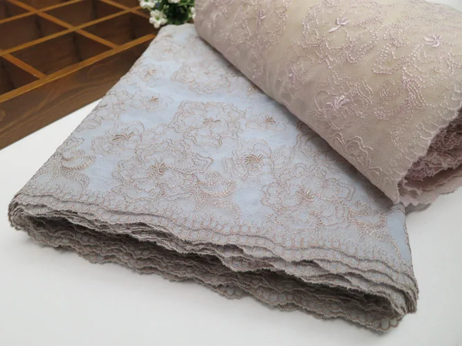 

2 м/лот, новинка, Высококачественная обмотанная нагрудная юбка, аксессуары ручной работы, розовый светильник, эластичное кружево, Ширина 25 см, SC634