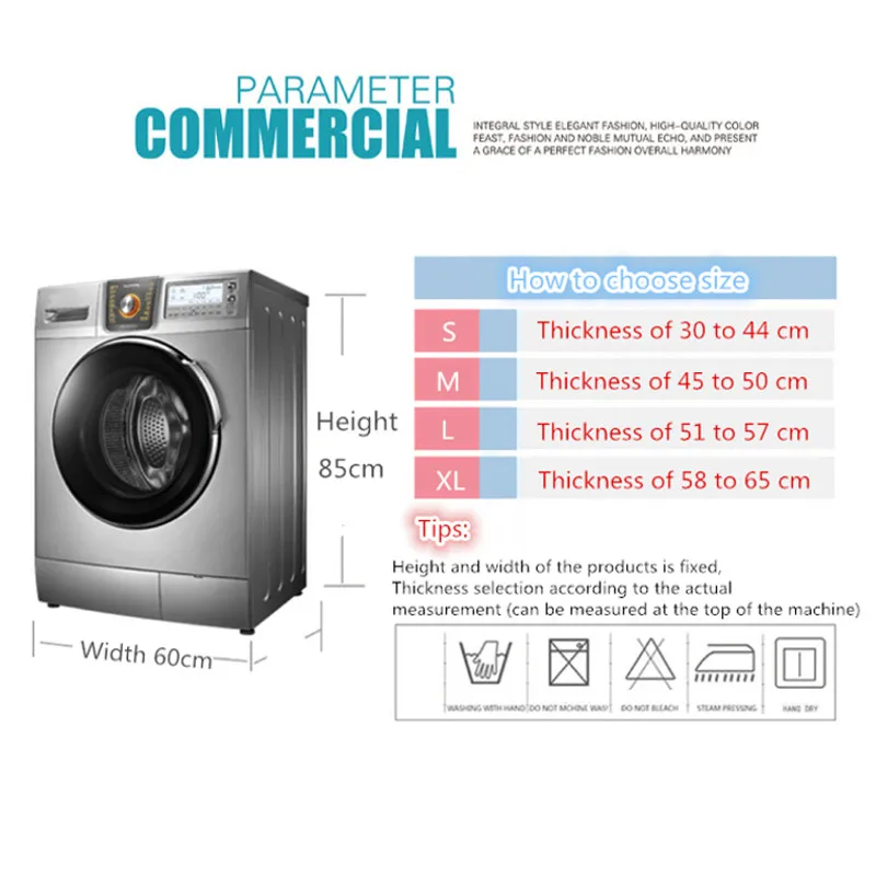 Чехол для стиральной машины солнцезащитный водонепроницаемый чехол домашняя сушилка для одежды полиэстер серебряное покрытие автоматический ролик пылезащитный