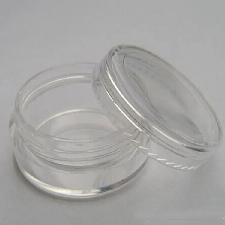 

1/2/4 Pcs 5g Portable Acrylic Cosmetic Empty Jar Pot Clear Eyeshadow Makeup Face Cream Container