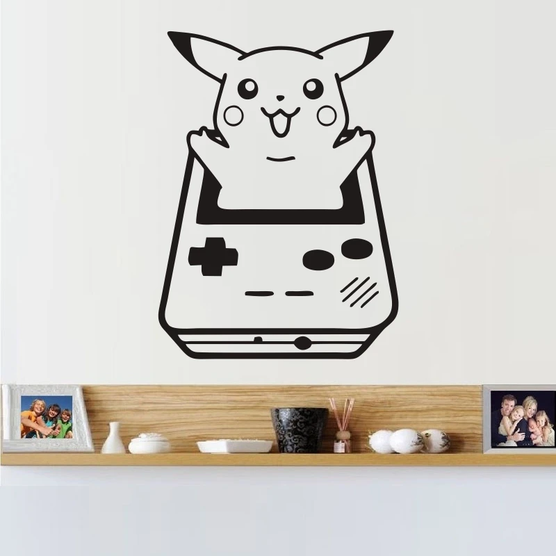 

DECAL-Cartoon Pokemon Monster Pikachu Wall Sticker Home Decor Decoration Children's Kindergarten Bedroom Wall Decoration