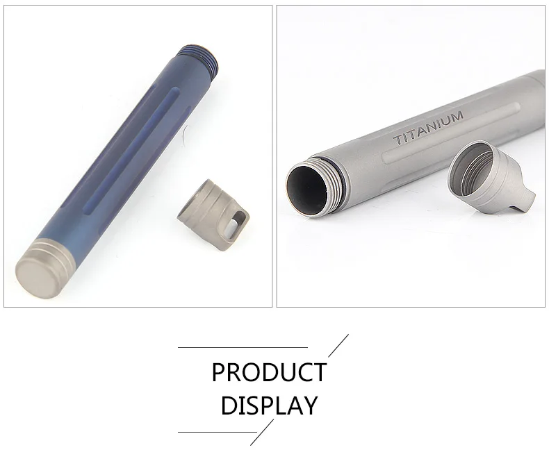 Novo Estilo à Prova d' Água Eco Titânio Palito Titular Caixa Caso Pílula Titânio Portátil Ta6111 11 Novo estilo à prova deco-friendly água eco-friendly