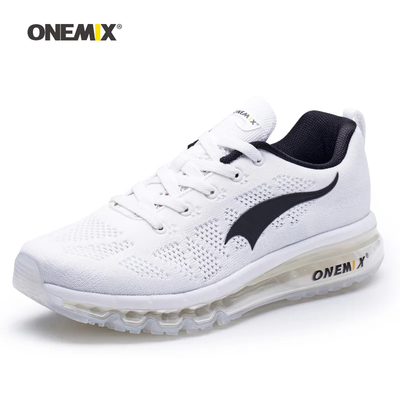 ONEMIX мужская спортивная обувь для мужчин красивые Zapatillas спортивные кроссовки Черный Красный Спортивная воздушная подушка уличные беговые Прогулочные кроссовки