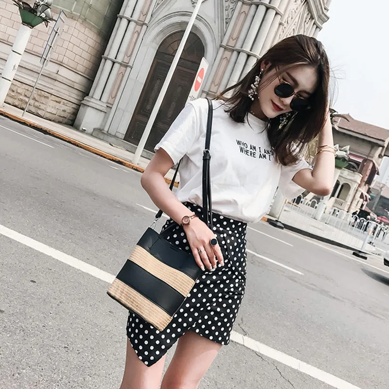 Summer Fashion Women Panelled Straw Bags INS Popular Female Beach Casual Handbag Ladies Exquisite Weave Shoulder Bag Tote SS3397 (18)