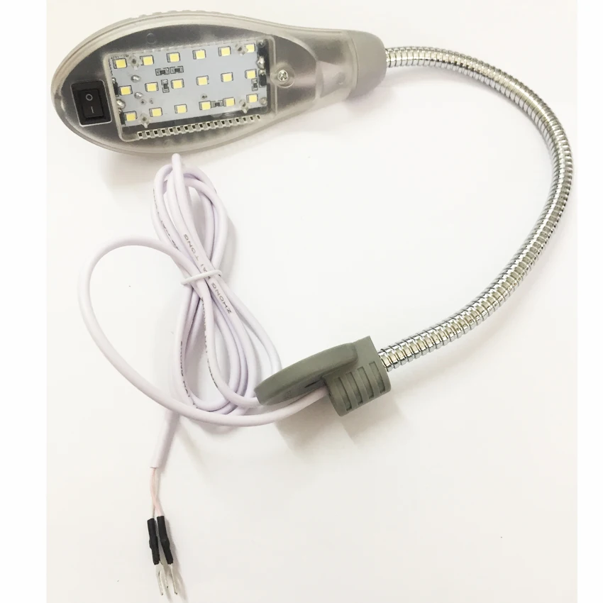 LED 18 Sewing gooseneck Lamp light base + plug for Bernina