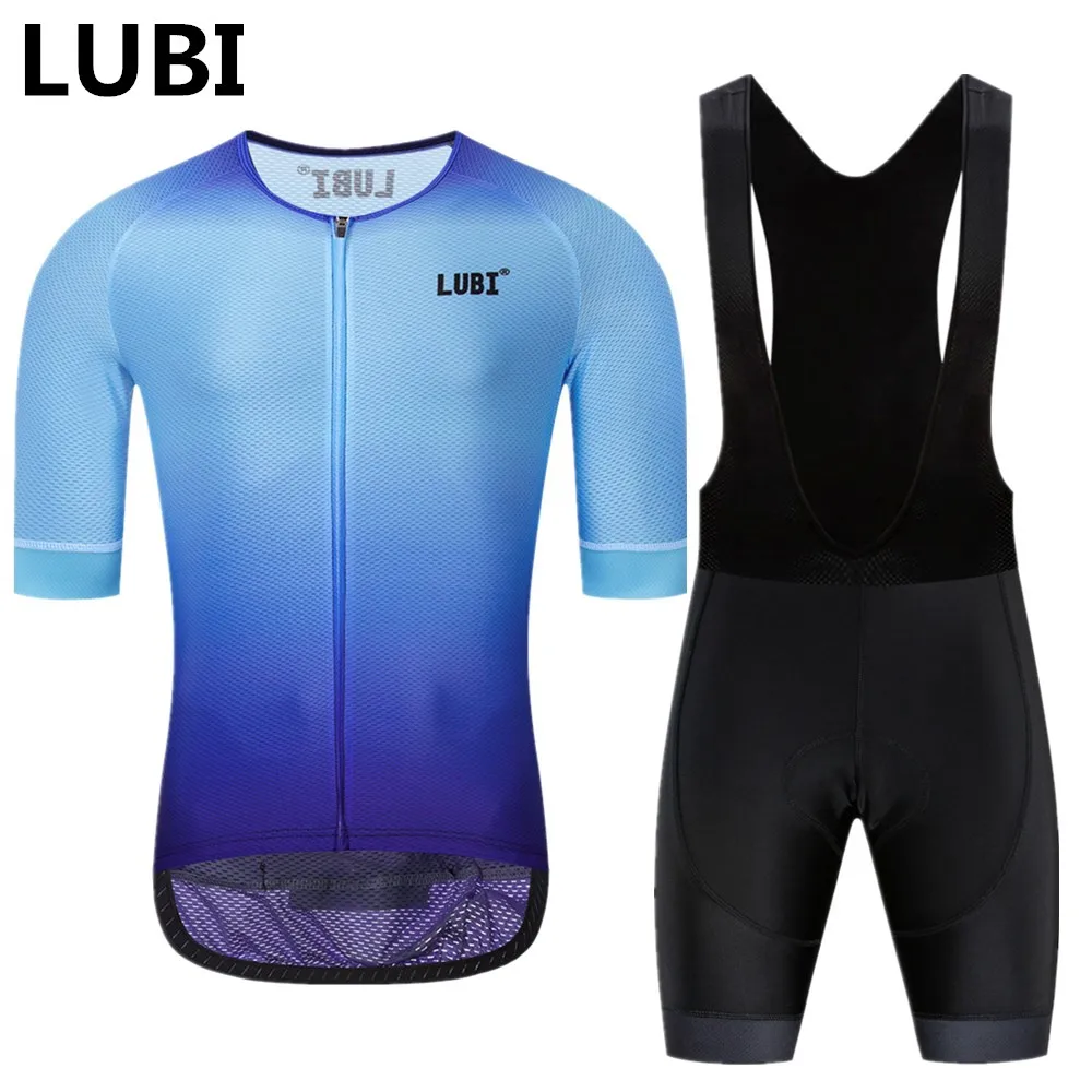 LUBI 2019 мужские про команды Лето Vélo нагрудник короткий набор одежда Губка с высокой плотностью Pad Одежда для езды на горном велосипеде Наборы