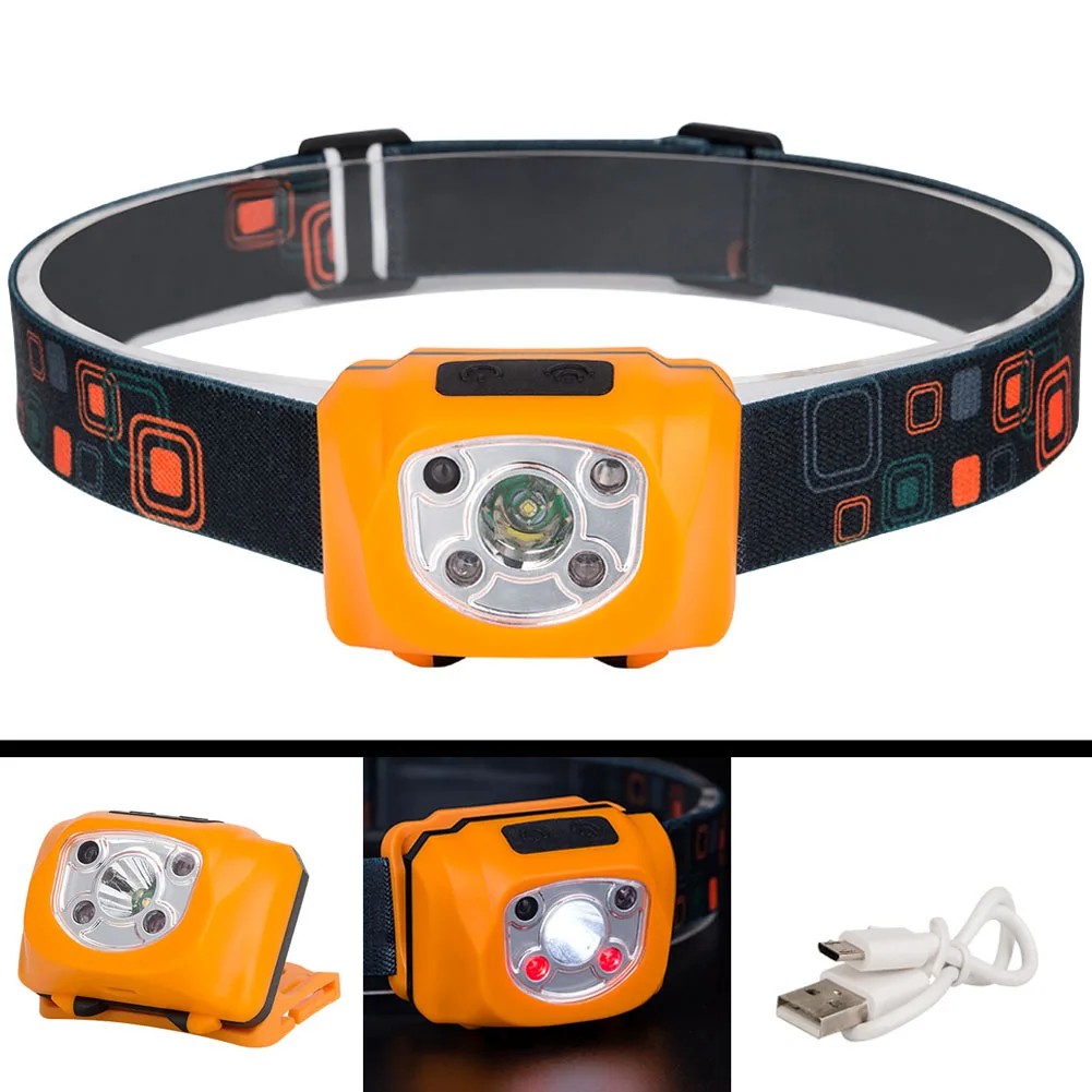 

Rechargeable LED Head Torch IR Sensor Headlamp Headlight for Running Camping Reading Hiking Fishing JDH99