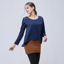 Футболка для женщин топы весна мода поддельные из двух частей с длинным рукавом Harajuku футболки женские рубашки большого размера 3XL одежда футболки